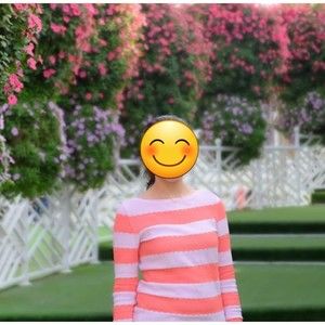 Tommy Hilfiger Pink Heathered Lace Trim Pullover Sweater S/P